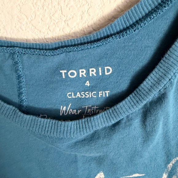 Torrid Teal Classic Fit Tee - Picture 2 of 2